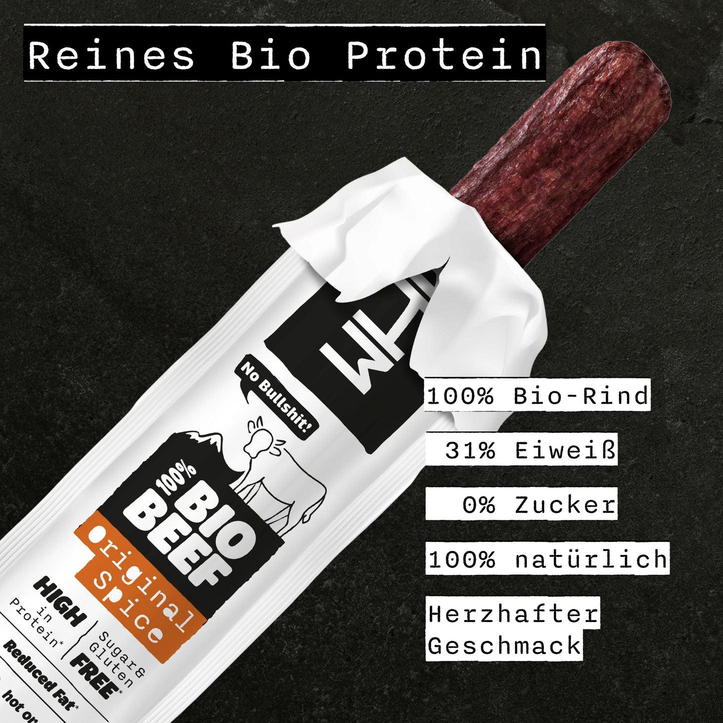 Bio Beef Sticks Original Spice 9x 32g