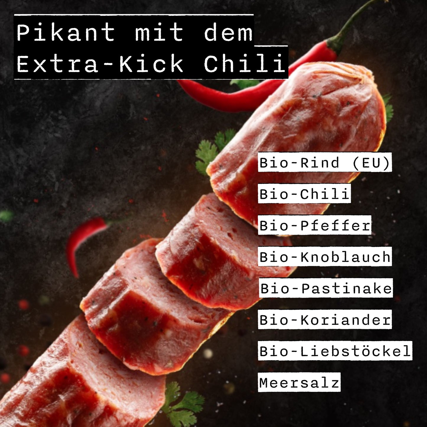 Bio Beef Sticks Chili Vibes 60x 32g