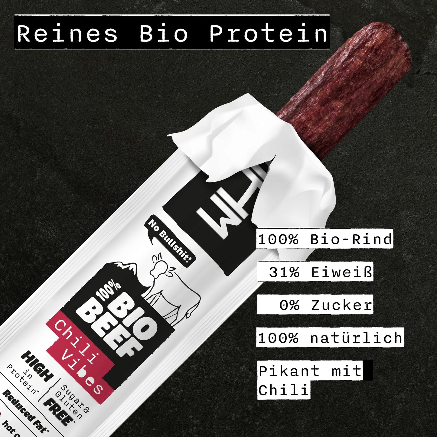 Bio Beef Sticks Chili Vibes 60x 32g