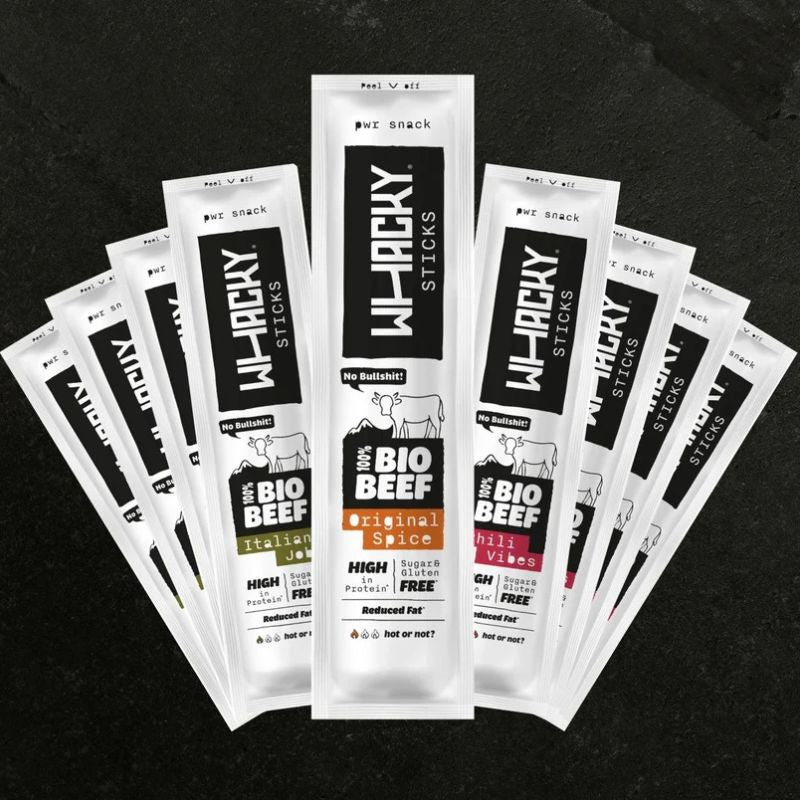 Salami Sticks in drei Sorten – Original Spice, Italian Job & Chilli Vibes von Whacky