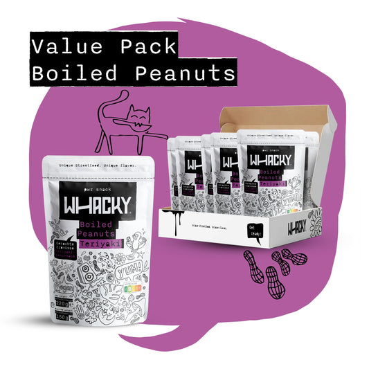 Boiled Peanuts Teriyaki Flavoured 6 packs 220 grams