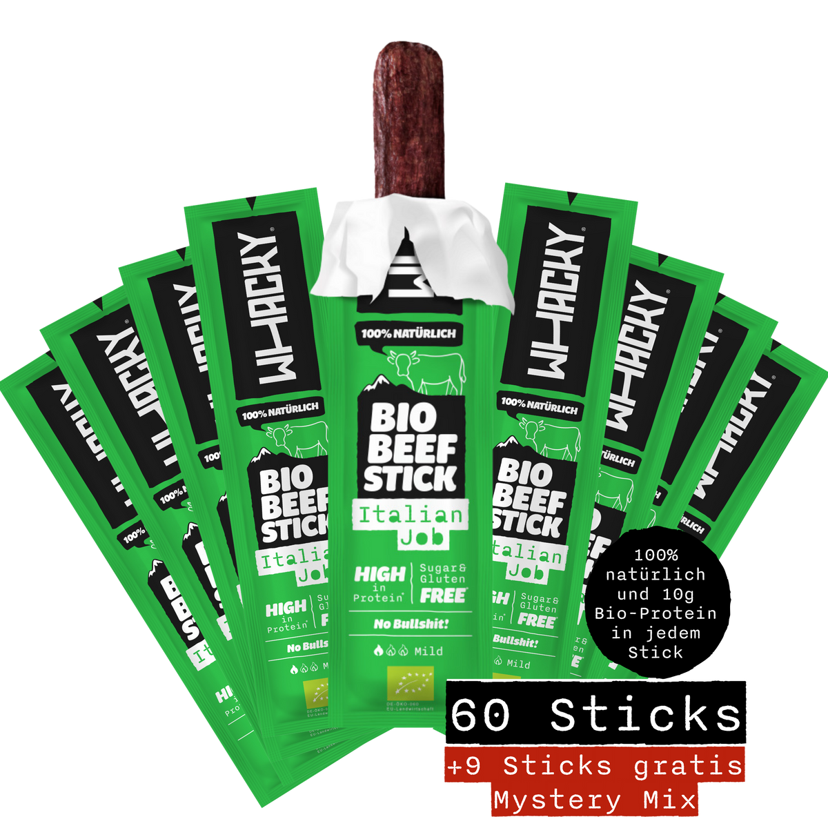 Bio Beef Sticks Italian Job x60