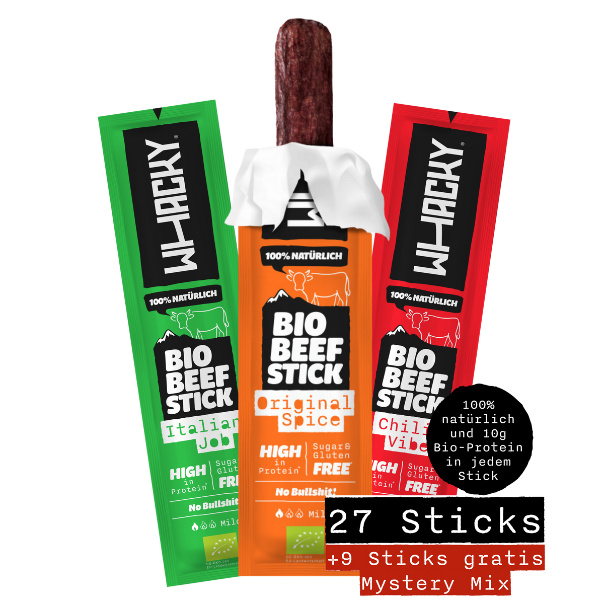Satt. Clean. Unterwegs - 27 Bio Protein Snacks für deinen ganzen Monat