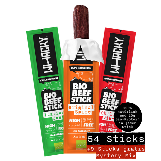 Sparpaket - 54 Bio Protein Snacks zum besten Preis