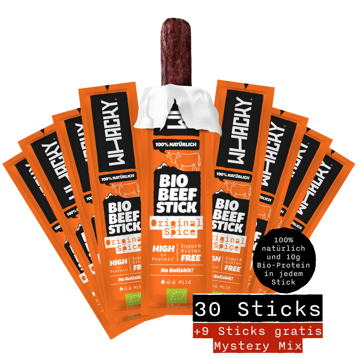 Bio Beef Sticks Original Spice x30