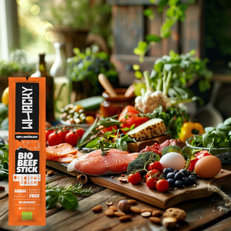 Paleo Diät mit Whacky Bio Beef Sticks
