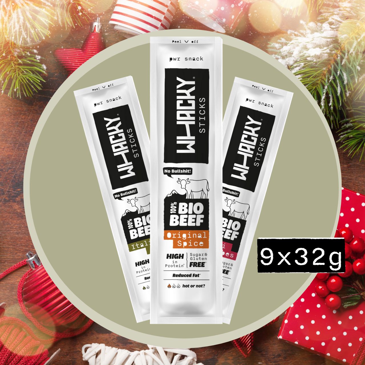 Bio Beef Sticks Mix 9x 32g XMAS Edition | Lieferung KW 47