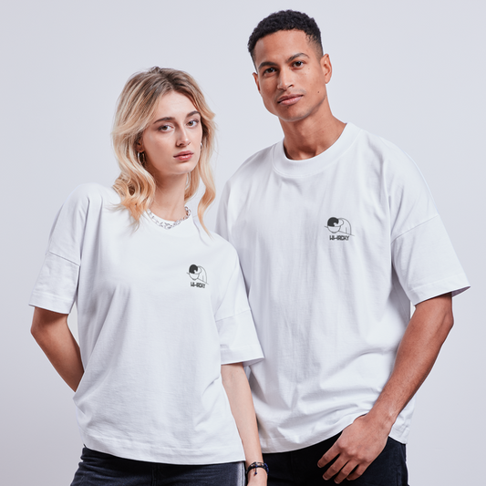 Unisex T-Shirt Bio-Baumwolle - Boiled to Love - Weiß