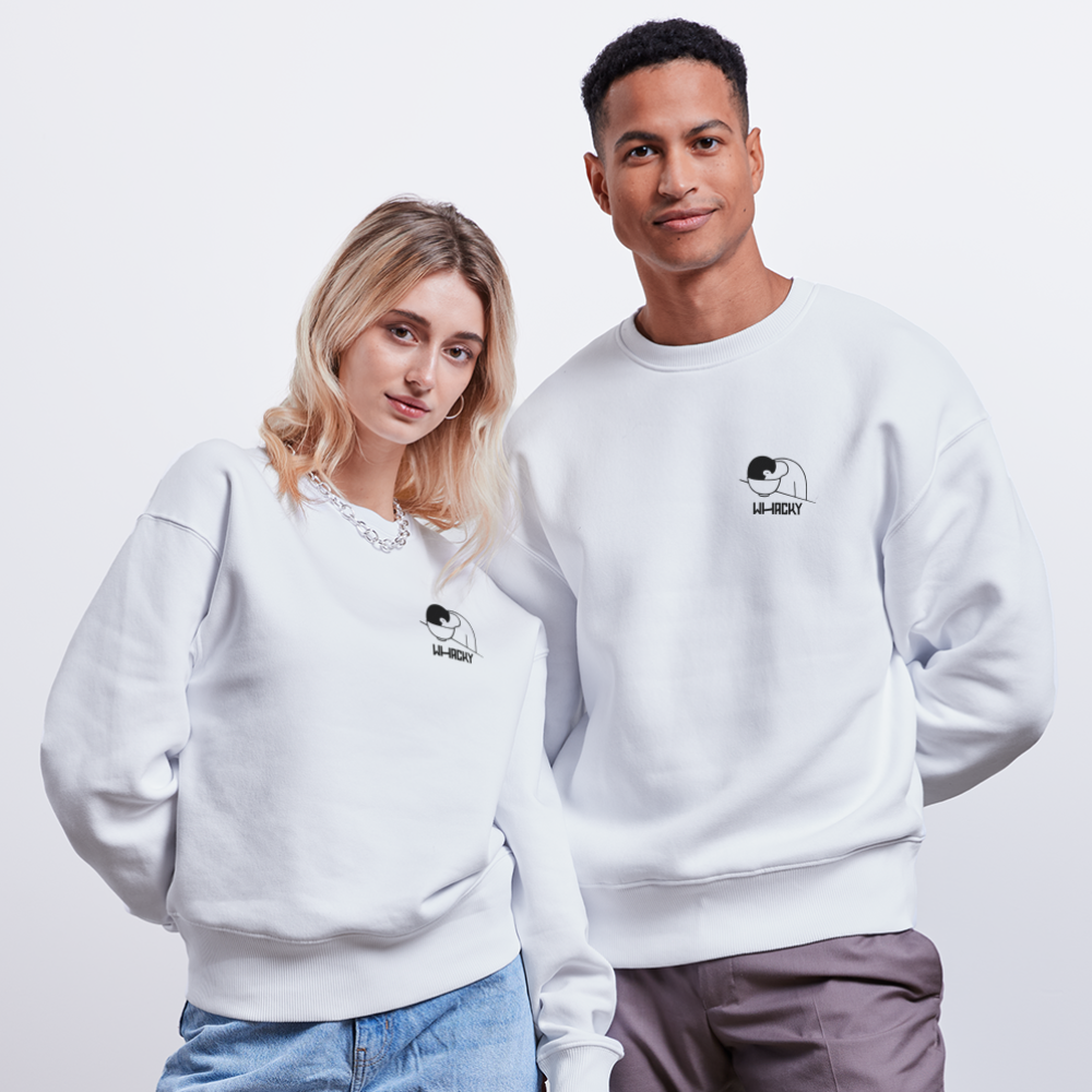 Unisex Sweater Bio-Baumwolle - Lucky Lunch - Weiß