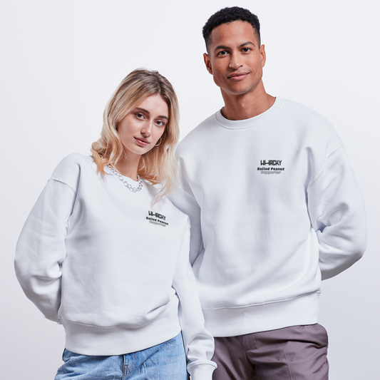 Unisex Sweater Bio-Baumwolle - Boiled to Love - Weiß