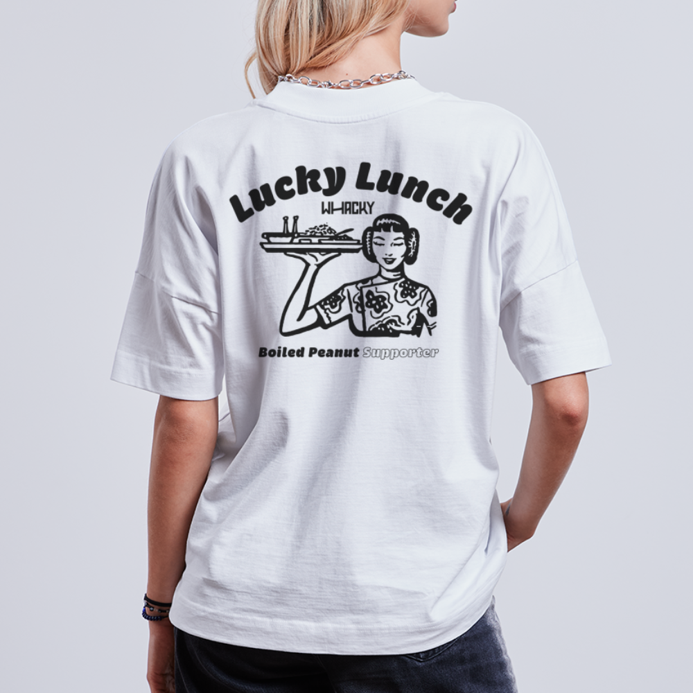 Unisex T-Shirt Bio-Baumwolle - Lucky Lunch - Weiß